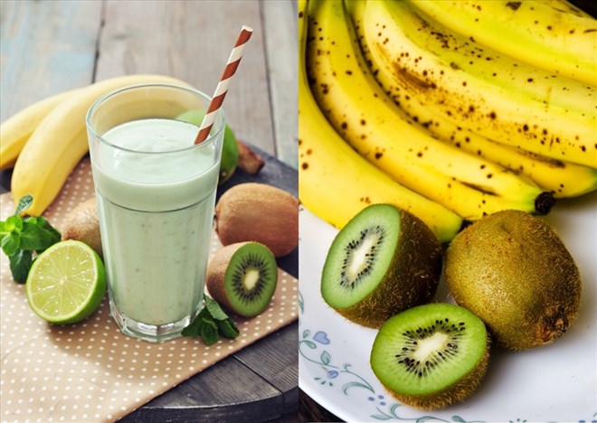 Sinh tố chuối kiwi 