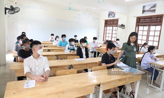 Sở GDĐT tỉnh Ninh Bình dự kiến thời gian thông báo điểm thi tốt nghiệp THPT năm 2022, vào khoảng 8h ngày 24.7.2022. Ảnh: NT