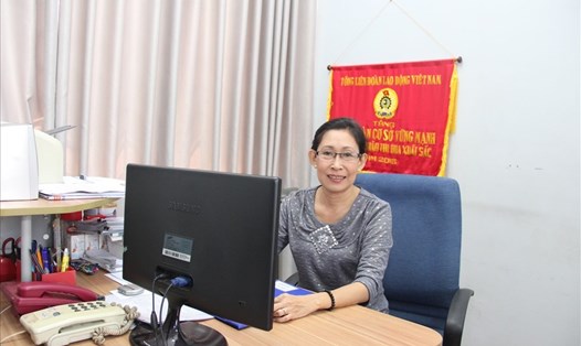 Chị Trần Thị Thanh Phượng là cán bộ công đoàn luôn hết mình vì NLĐ và doanh nghiệp. Ảnh: NVCC