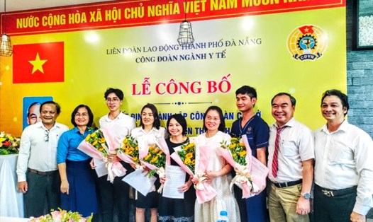 Công đoàn ngành Y tế thành phố Đà Nẵng thành lập Công đoàn cơ sở Công ty Cổ phần Bệnh viện Thiện Nhân Đà Nẵng với 135 đoàn viên. Ảnh: Tường Minh