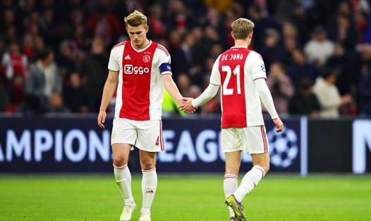 De Ligt và De Jong trong màu áo Ajax năm 2019. Ảnh: UEFA