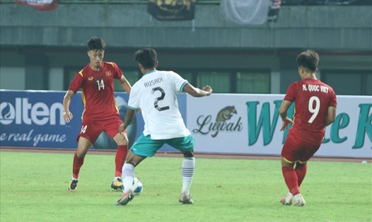 U19 Việt Nam chia điểm U19 Indonesia. Ảnh: H.A