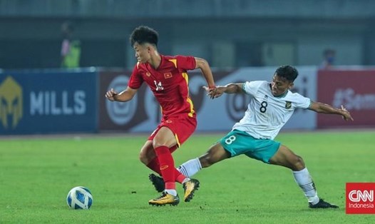 U19 Việt Nam có trận hoà 0-0 với U19 Indonesia tối 2.7. Ảnh: CNN Indonesia