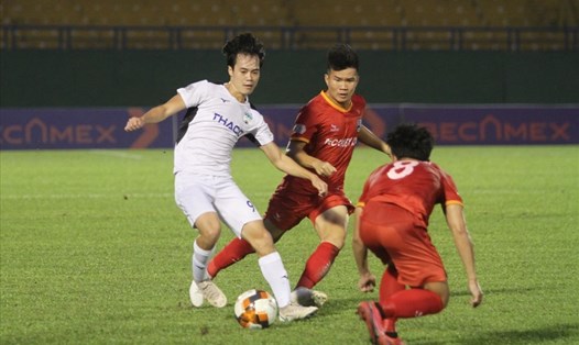 Hoàng Anh Gia Lai tiếp đón Bình Dương trên sân nhà ở vòng 8 V.League 2022. Ảnh: H.A