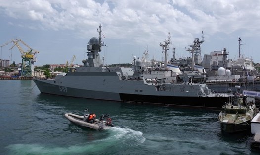 Chiến hạm Nga ở cảng Sevastopol, Crimea. Ảnh: Sputnik