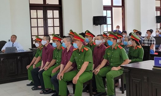 TAND huyện Đức Hòa vẫn đang tiếp tục xét xử sơ thẩm bị cáo Lê Tùng Vân và các đồng phạm tại Tịnh thất Bồng Lai. Ảnh: An Long