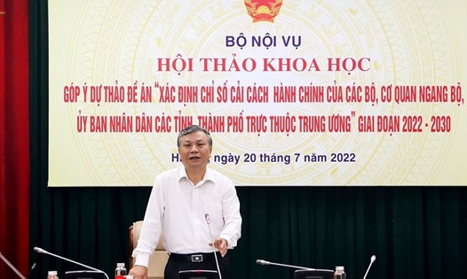 Thứ trưởng Nguyễn Trọng Thừa phát biểu tại hội thảo. Ảnh: Thanh Tuấn