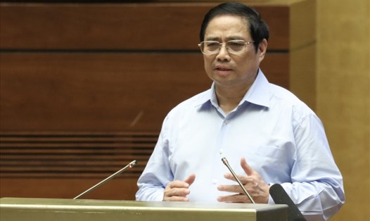 Thủ tướng Chính phủ Phạm Minh Chính phát biểu tại Hội nghị. Ảnh: Như Ý