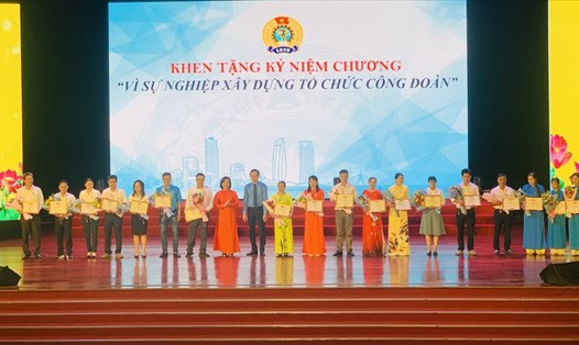 Công đoàn Khu công nghệ cao và các khu công nghiệp thành phố Đà Nẵng kỷ niệm 20 năm hình thành và phát triển. Ảnh: Tường Minh