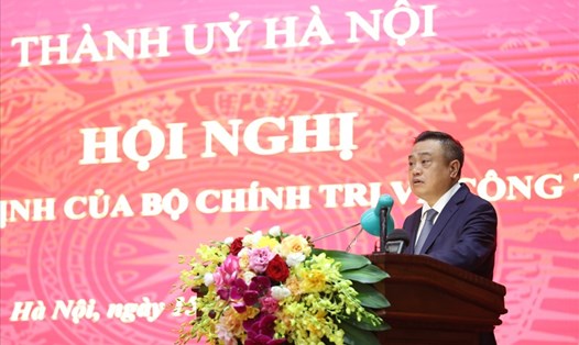 Phó Bí thư Thành uỷ Hà Nội Trần Sỹ Thanh. Ảnh: Hải Nguyễn