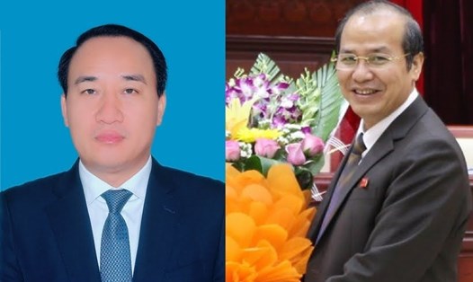 Ông Nguyễn Xuân Thanh (trái) và ông Nguyễn Văn Quỹ. Ảnh: CTTĐT Bắc Ninh.