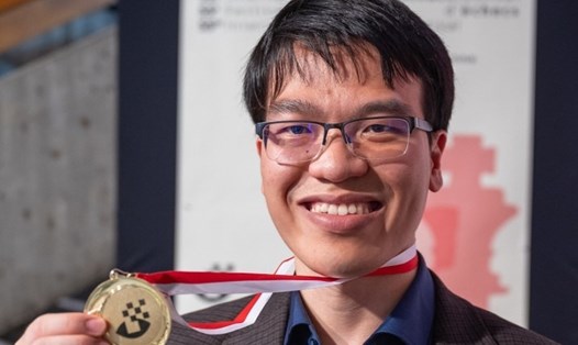 Lê Quang Liêm vô địch giải cờ vua tại Thuỵ Sỹ và cải thiện vị trí trên bảng xếp hạng. Ảnh: FIDE