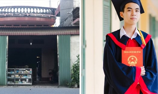 Dù nhà nghèo, bố mất sớm nhưng Chiến vẫn nỗ lực vượt khó để trở thành thủ khoa của Trường THPT Quỳnh Thọ (huyện Quỳnh Phụ, tỉnh Thái Bình). Ảnh: NVCC