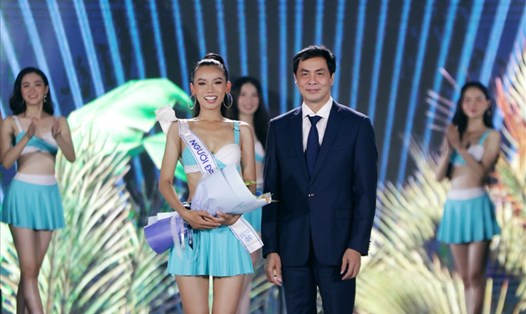 Phan Lê Hoàng An đăng quang danh hiệu “Người đẹp Thể thao” tại “Miss World Vietnam 2022”. Ảnh:NSCC