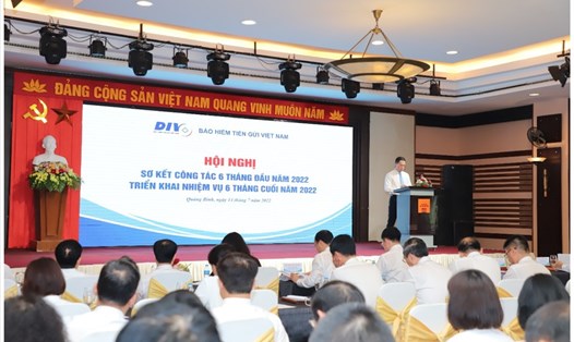 Ông Phạm Bảo Lâm – Chủ tịch HĐQT BHTGVN phát biểu chỉ đạo tại Hội nghị sơ kết nhiệm vụ 6 tháng đầu năm và triển khai nhiệm vụ 6 tháng cuối năm 2022 của BHTGVN