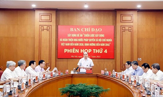 Chủ tịch nước Nguyễn Xuân Phúc chủ trì phiên họp. Ảnh: Thống Nhất