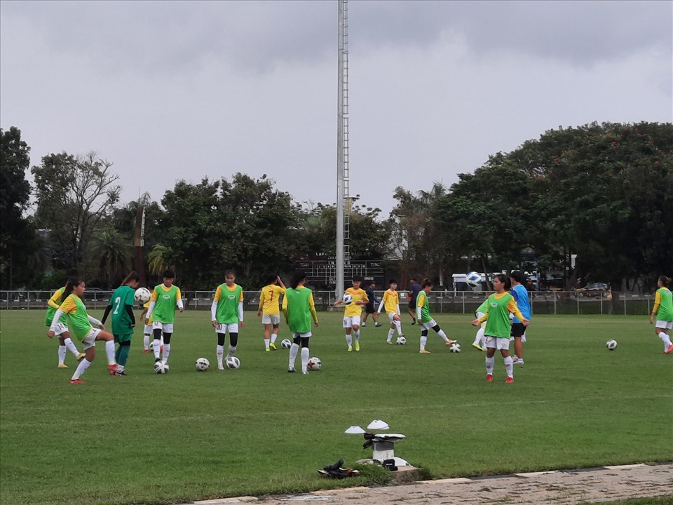 U18 nữ Việt Nam sẵn sàng cho trận gặp chủ nhà Indonesia