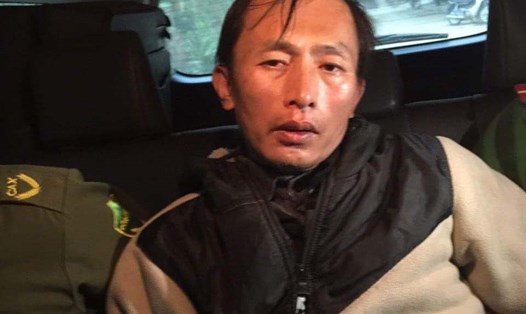 Trần Văn Hiếu - sau khi sát hại 3 người thân đã bị bắt giữ tại tỉnh Lào Cai. Ảnh: CACC