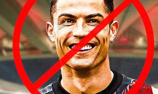 Một bức ảnh ghép Cristiano Ronaldo được CĐV Atletico lan truyền. Ảnh: twitter