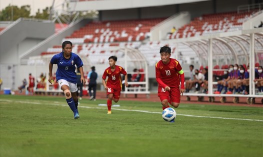 U18 nữ Việt Nam có chiến thắng thứ 3 liên tiếp tại giải vô địch U18 nữ Đông Nam Á. Ảnh: AFF