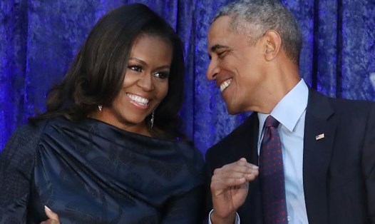Ông Barack Obama và bà Michelle Obama. Ảnh chụp màn hình