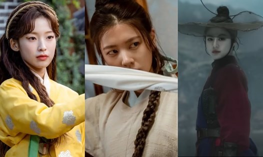 Ba diễn viên phim Hoàn hồn: Arin (Oh My Girl), Jung So Min, Go Yoon Jung (từ trái qua). Ảnh: Poster NV, CMH.