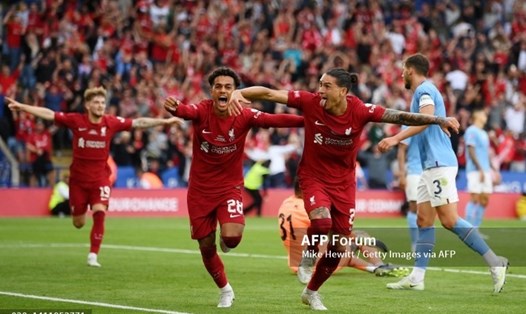 Liverpool giành Siêu cúp Anh trước khi mùa giải 2022.23 khởi tranh. Ảnh: AFP