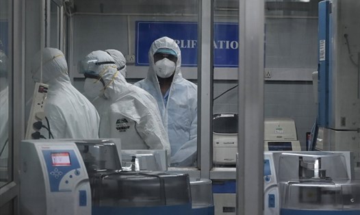Phòng xét nghiệm virus đậu mùa khỉ ở Chennai, Ấn Độ, ngày 28.7.2022. Ảnh: AFP