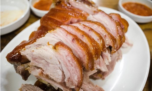 Giá thịt lợn trung bình ở Hàn Quốc đã tăng gần 15% trong tháng trước. Ảnh chụp màn hình