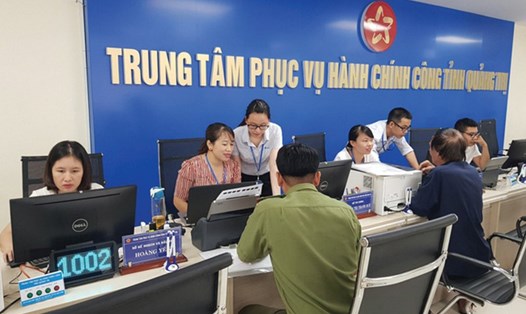 Trung tâm dịch vụ hành chính công tỉnh Quảng Trị. Ảnh: LN.