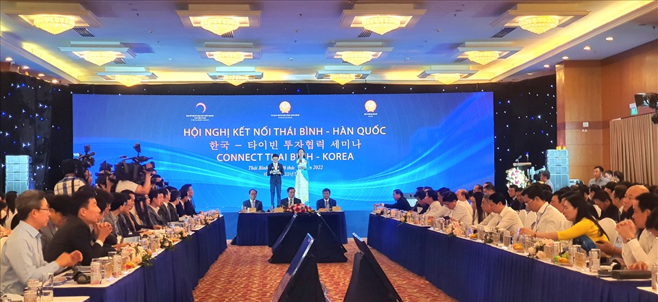 Quang cảnh hội nghị "Kết nối Thái Bình - Hàn Quốc". Ảnh: T.D