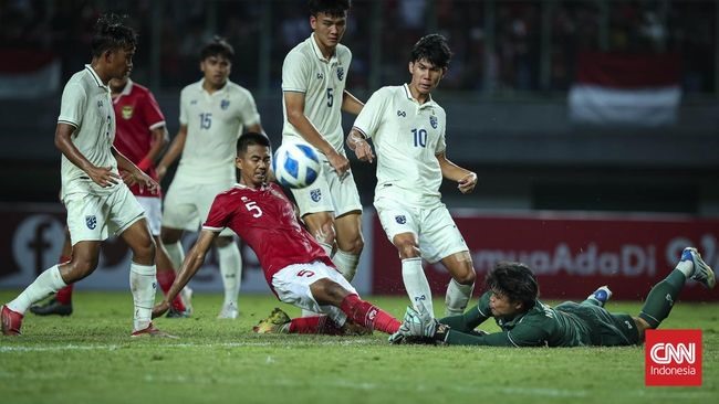 U19 Indonesia, U19 Thái Lan xếp sau U19 Việt Nam sau trận hoà 0-0