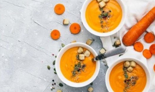 Món súp cà rốt thơm ngon, bổ dưỡng. Ảnh: Organic Facts