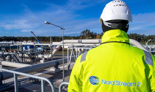 Đường ống dẫn khí Nord Stream 2 từ Nga sang Đức đã hoàn thành nhưng chưa hoạt động. Ảnh: AFP