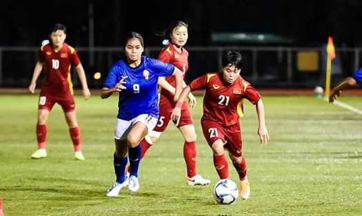 Thanh Nhã ghi bàn thắng thứ 3 cho tuyển Việt Nam. Ảnh: H.A