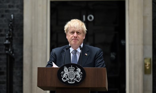Thủ tướng Anh Boris Johnson từ chức ngày 7.7. Ảnh: AFP