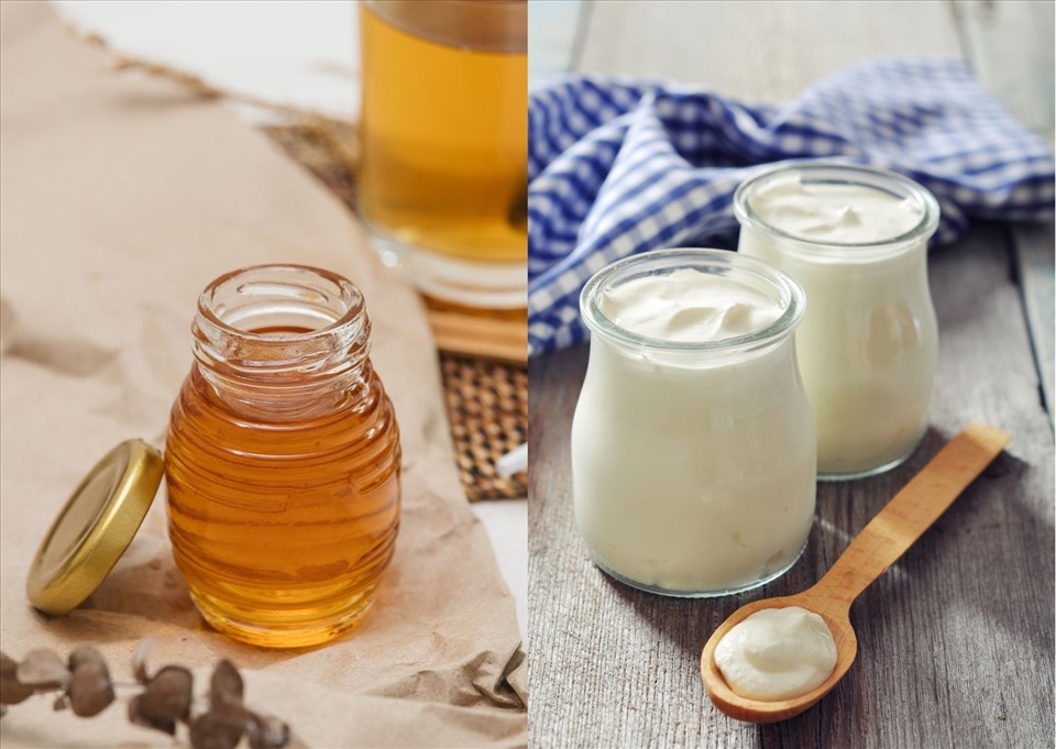 Lí do mật ong và sữa chua giúp da sáng khỏe