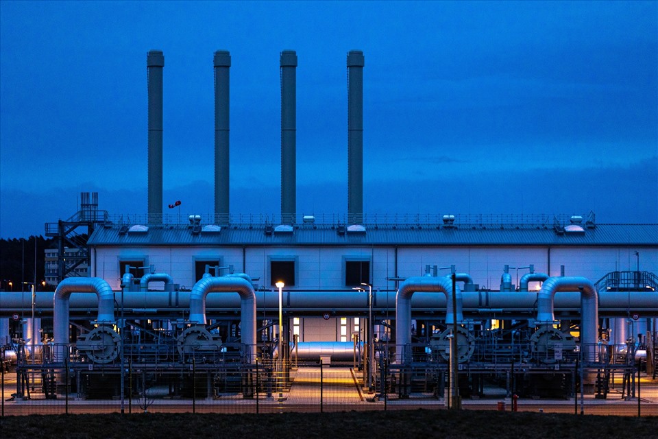 Trạm tiếp nhận khí đốt dọc theo dự án đường ống Nord Stream 2 ở Lubmin, Đức. Ảnh: Krisztian Bocsi
