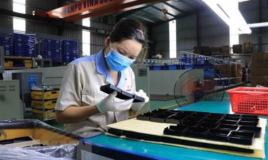 Công ty Cổ phần Hanpo Vina (Khu công nghiệp Yên Phong mở rộng) được tỉnh Bắc Ninh chọn trong chương trình hỗ trợ doanh nghiệp. Ảnh: TTXVN