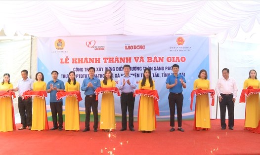 Quỹ Tấm lòng Vàng Lao Động khánh thành ngôi trường tại huyện vùng cao Trạm Tấu, tỉnh Yên Bái