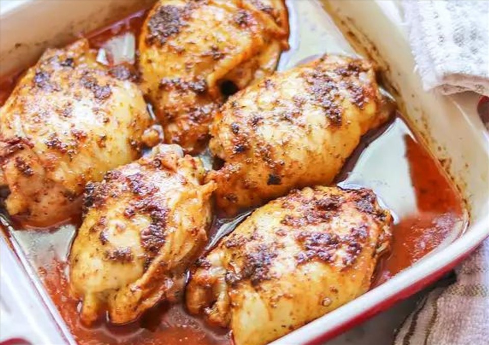 Món ức gà nướng chanh thơm ngon, hấp dẫn. Ảnh: Allrecipes