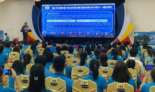 Liên đoàn Lao động thành phố Đà Nẵng tổ chức Hội thi “Cán bộ Công đoàn giỏi” lần thứ II năm 2022. Ảnh: Tường Minh