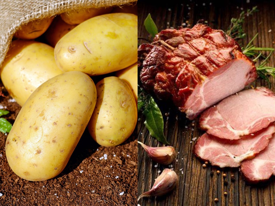 Khoai tây nướng thịt xông khói là sự kết hợp hoàn hảo cho bữa tối của gia đình bạn. Ảnh: Doãn Hằng