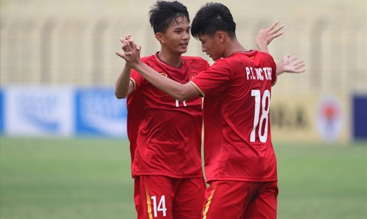 U16 Việt Nam chạm trán U16 Thái Lan tại bán kết U16 Đông Nam Á 2022. Ảnh: VFF