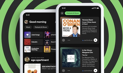 Spotify ra mắt trải nghiệm Home mới cho người dùng Android và iOS. Ảnh chụp màn hình