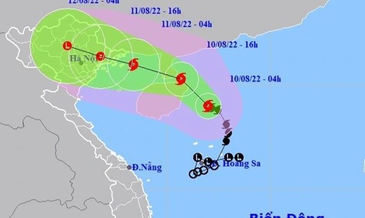 Bão số 2 Mulan dự báo sẽ gây mưa lớn trên địa bàn tỉnh Phú Thọ vào đêm nay, 10.8.