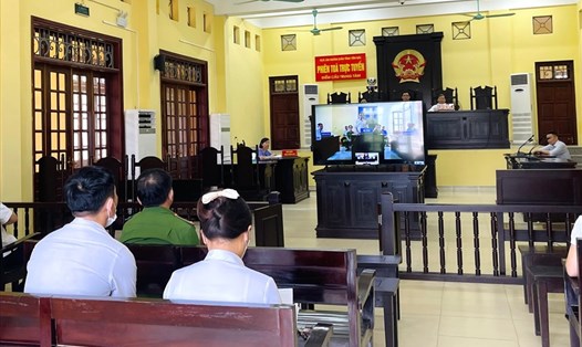 Yên Bái tổ chức thành công Phiên tòa trực tuyến xét xử 2 vụ án hình sự liên quan đến ma túy. Ảnh: Mai Linh.