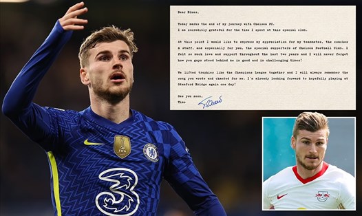 Werner rời Chelsea trong êm đẹp với bức thư chia tay cảm động. Ảnh: AFP/Chelsea FC