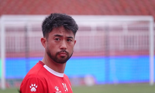 Lee Nguyễn đặt quyết tâm rất cao khi trở lại thi đấu cho đội TPHCM. Ảnh: Nguyễn Đăng