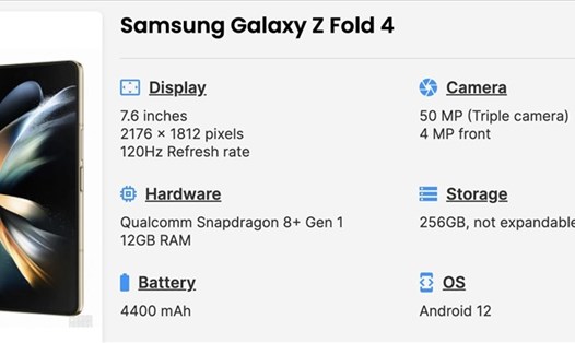 Samsung Galaxy Z Fold 4 "siêu phẩm" đáng mong chờ nhất năm 2022? Ảnh chụp màn hình